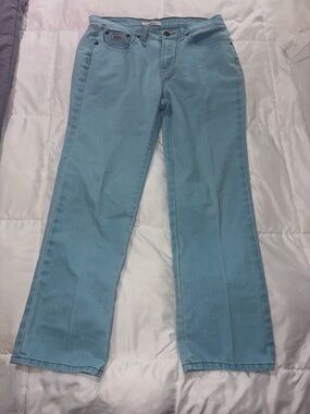 Vintage Z Cavaricci Sky Blue Women's Jeans - Classic Straight Fit